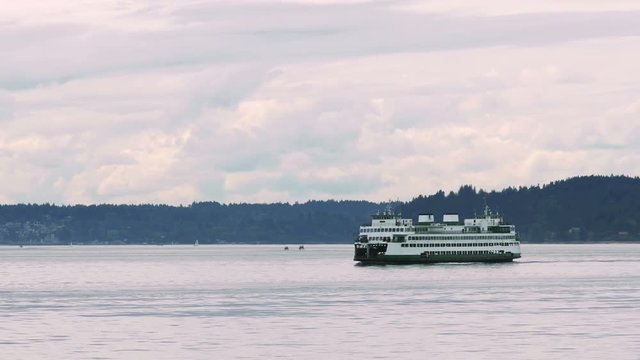 Seattle Washington Transportation Ferry. Commuter Ferry for nearby islands.