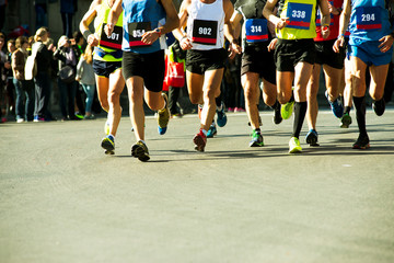 Obraz premium runners in a Marathon