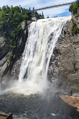 Obraz premium Suspension bridge Montmorency Falls
