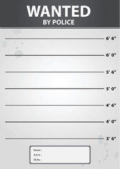 Police Lineup Mugshot Criminal Photo Background Template