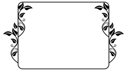 Floral vector frame © LaFifa