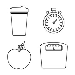 vestor design of Healthy lifestyle