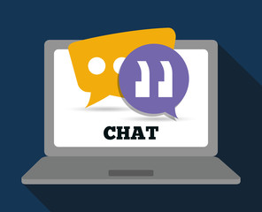 Graphic of chat design, vector illustration