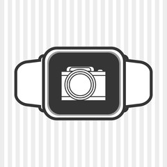 Icon of Smart watch design, vector illustration