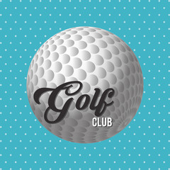 Icon of golf design, vector illustration