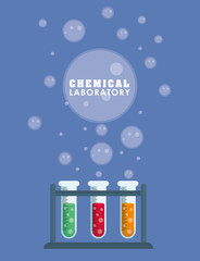Graphic design of Chemical Laboratory , vector illustration