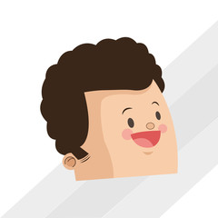 Icon of man cartoon design, vector illustration