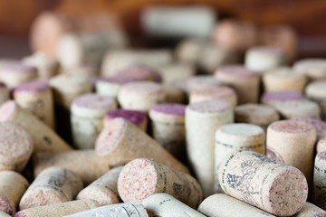Wine corcs. Background horizontaL
