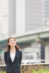 Fototapeta premium 笑顔の女性 ビジネス