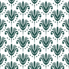 Turquoise Ornaments Seamless Pattern