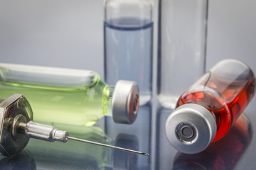 Diagnosis - Treatment and prevention. Medical Report with Compos