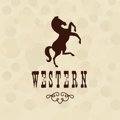 wild west icon  design 
