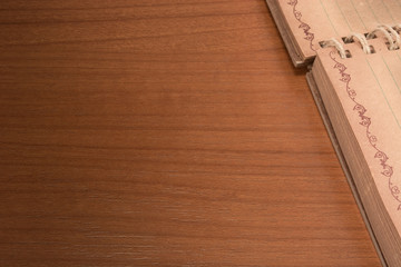 Notebook on the table