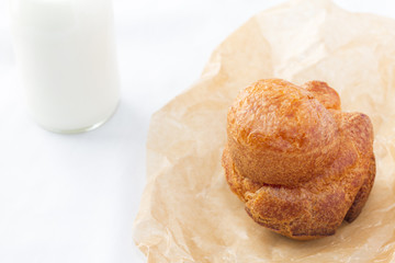 Popover and milk