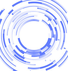 Blended elements striped cut from circles