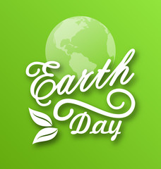 Earth Day, Words, Planets and Leaves