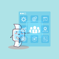  wearable Smart watch touch icon