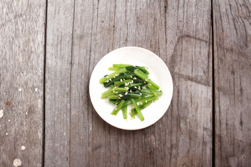 Spinach with sesame korean food