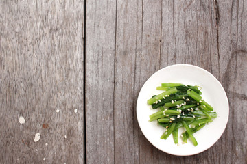 Spinach with sesame korean food