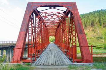 The iron bridge on Lake Baikal