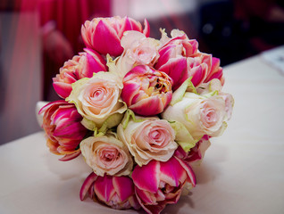 Wedding bouquet of flowers