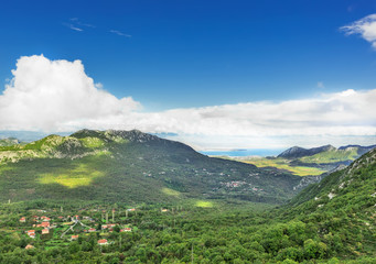 Fototapeta na wymiar View of Skadar (Liqeni i Shkodres, Skadarsko jezero) lake Montenegro
