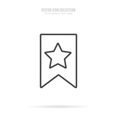 Awar icon vector isolated on white background. Linear style.