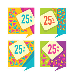 vector collection of bright discount tags, banners and stickers