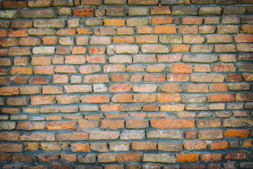  old vintage brick wall