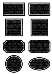 ラベル枠　ブルックリンスタイル風