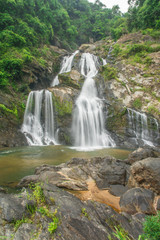 Obraz premium Krungshing Waterfall Khao Luang National Park, Nakhon si thammar