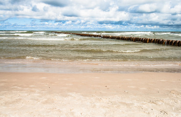 Sea beach landscape