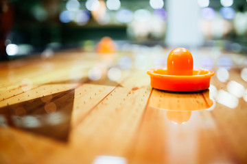 Air hockey is fun even for adults