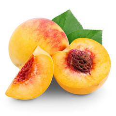 Peach with slices