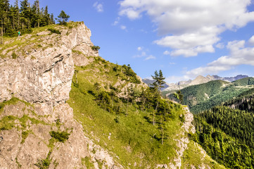Fototapeta na wymiar Tatra mountains, top of Nosal, Zakopane, Poland
