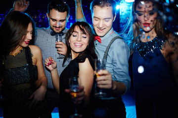 Friends having fun