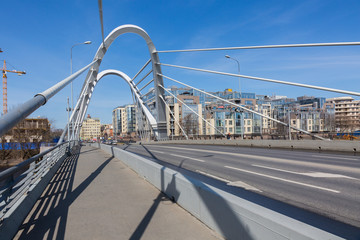 Lazarev bridge's fragment. St. Petersburg, Russia
