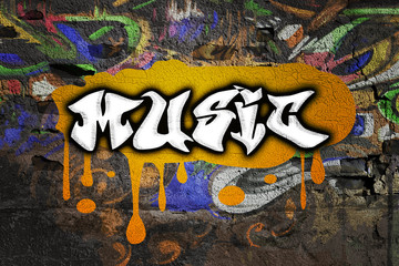 Music Graffiti on the Wall