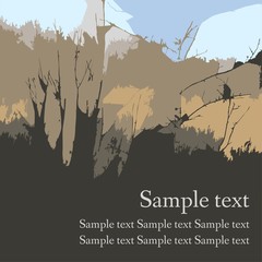 Natural abstract background with place for text.