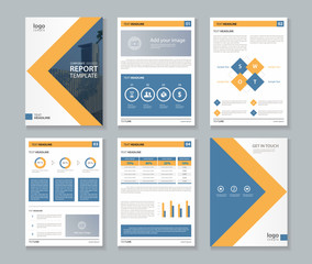 annual report , brochure , flyer, layout template
