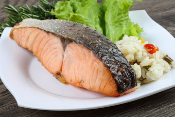 Baked salmon