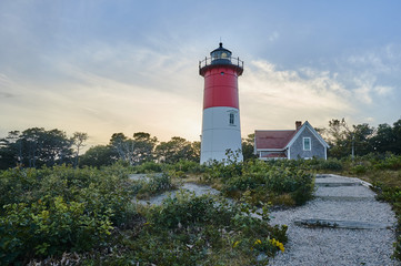 Fototapeta na wymiar Lighthouse at Cape cod