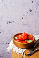 Homemade canned tomatoes