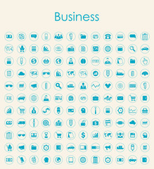Set of business simple icons