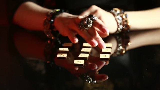 fortuneteller. divination by the runes.