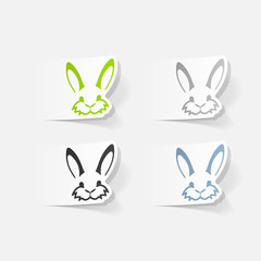 Naklejka premium realistic design element: easter rabbit