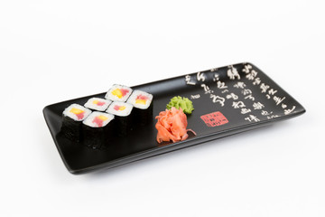 Image of tasty sushi set with tuna