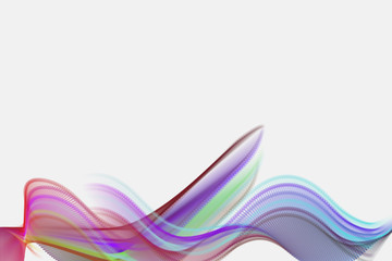 creative movement postcard introduce design and marketing - purple, blue, pink