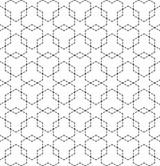 Vector modern seamless geometry pattern hexagon, black and white abstract geometric background, subtle pillow print, monochrome retro texture, hipster fashion design