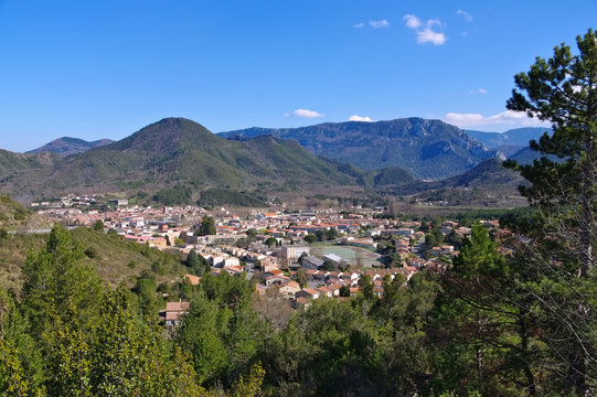 Quillan - the town Quillan in France